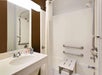 Accessible bath / shower in a guest bathroom.