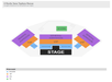 Seating chart showing sections for "X Rocks" at Horseshoe Las Vegas: General Admission, VIP, Rockstar, and Icon sections around the stage, with a legend for price levels.