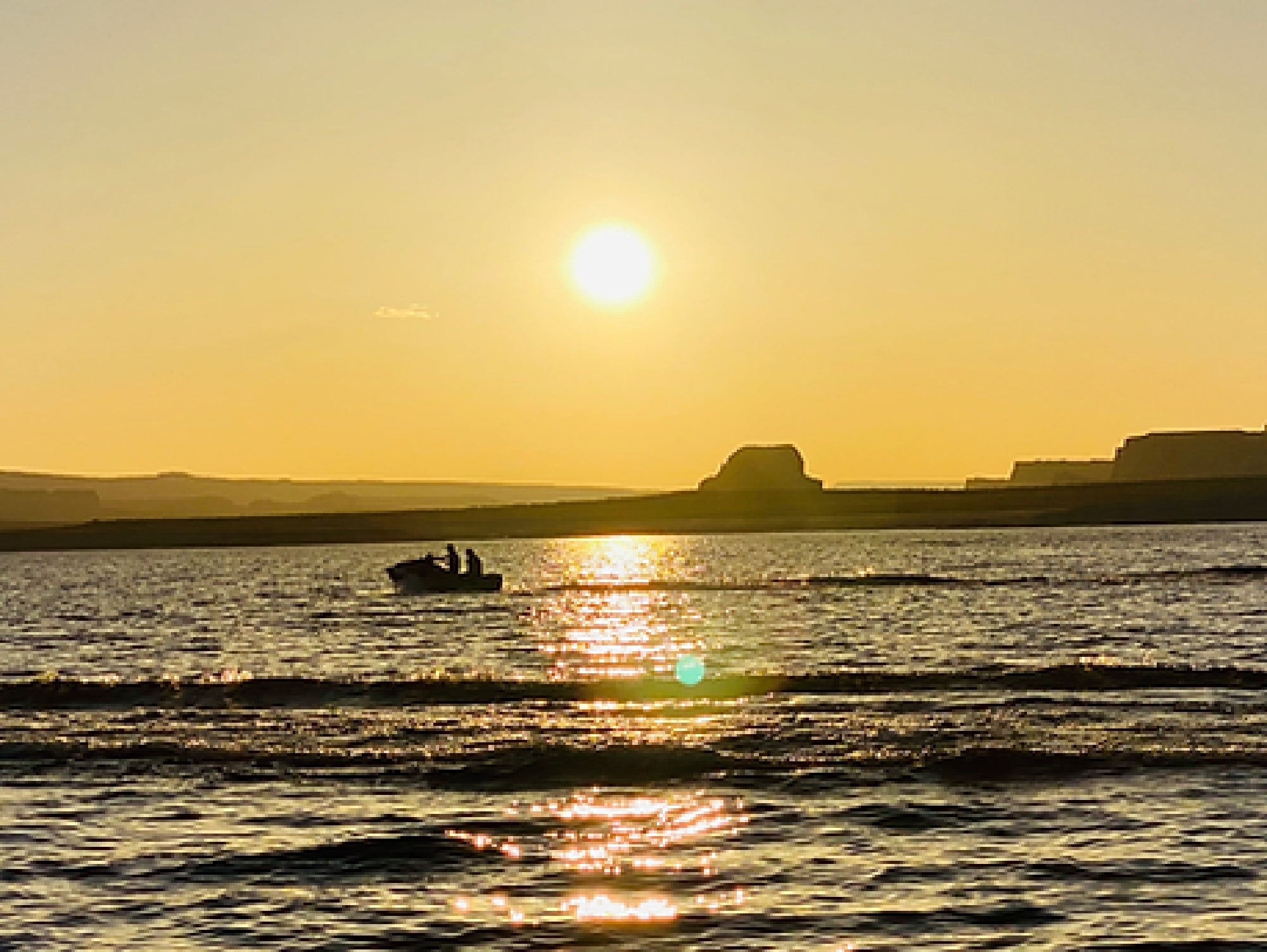 Sunset view at Lake Powell
