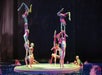 Acrobatic divers at O Cirque Du Soleil show in Las Vegas, Nevada.
