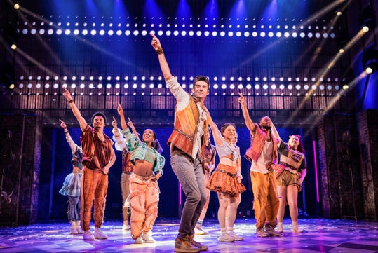 Drew Gehling and the cast of & Juliet