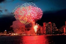 Hilton Fireworks Dinner Cruise in Honolulu, Hawaii