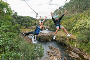 Umauma Falls & ZipLine Experience in Hakalau, Hawaii