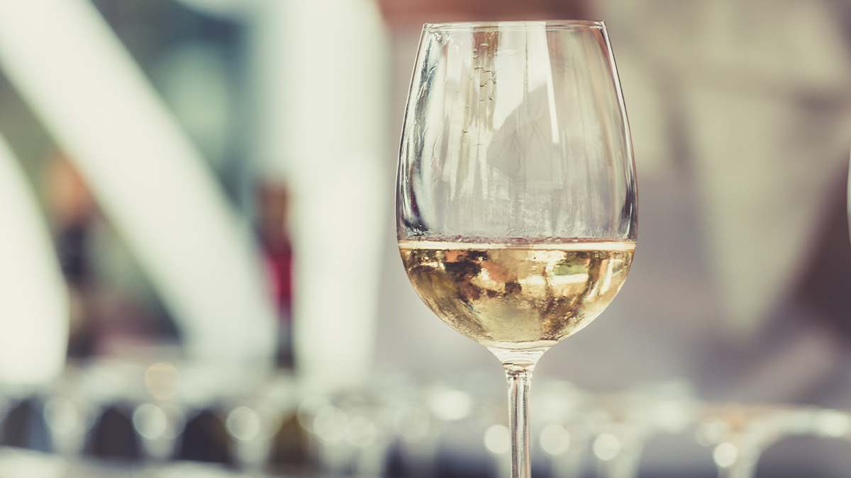 White Wine in a Glass