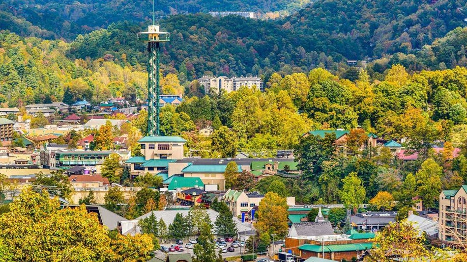 Aerial View of Gatlinburg on a Gatlinburg Vacation Cover Page