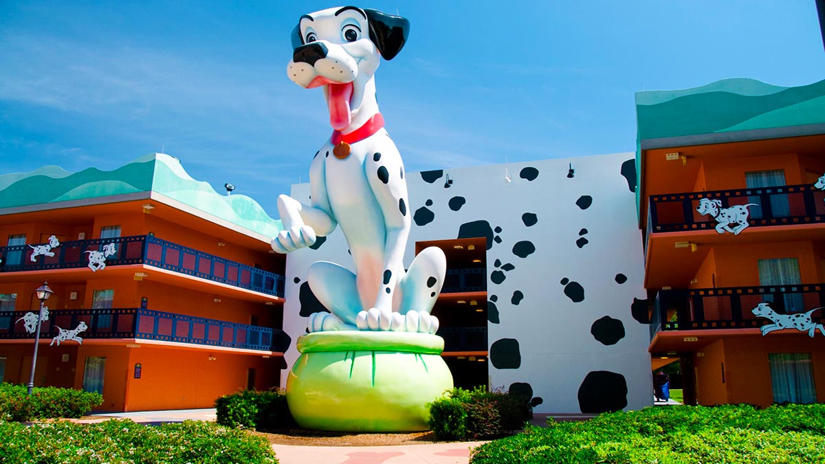 Exterior View of Disney’s All Star Movies Resort - Orlando, Florida, USA