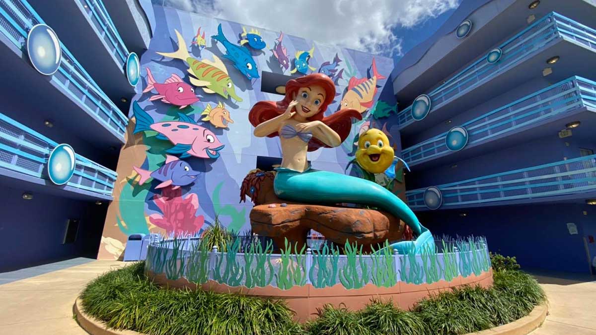Exterior View of the Front of Disney's Art of Animation Resort - Orlando, Florida, USA