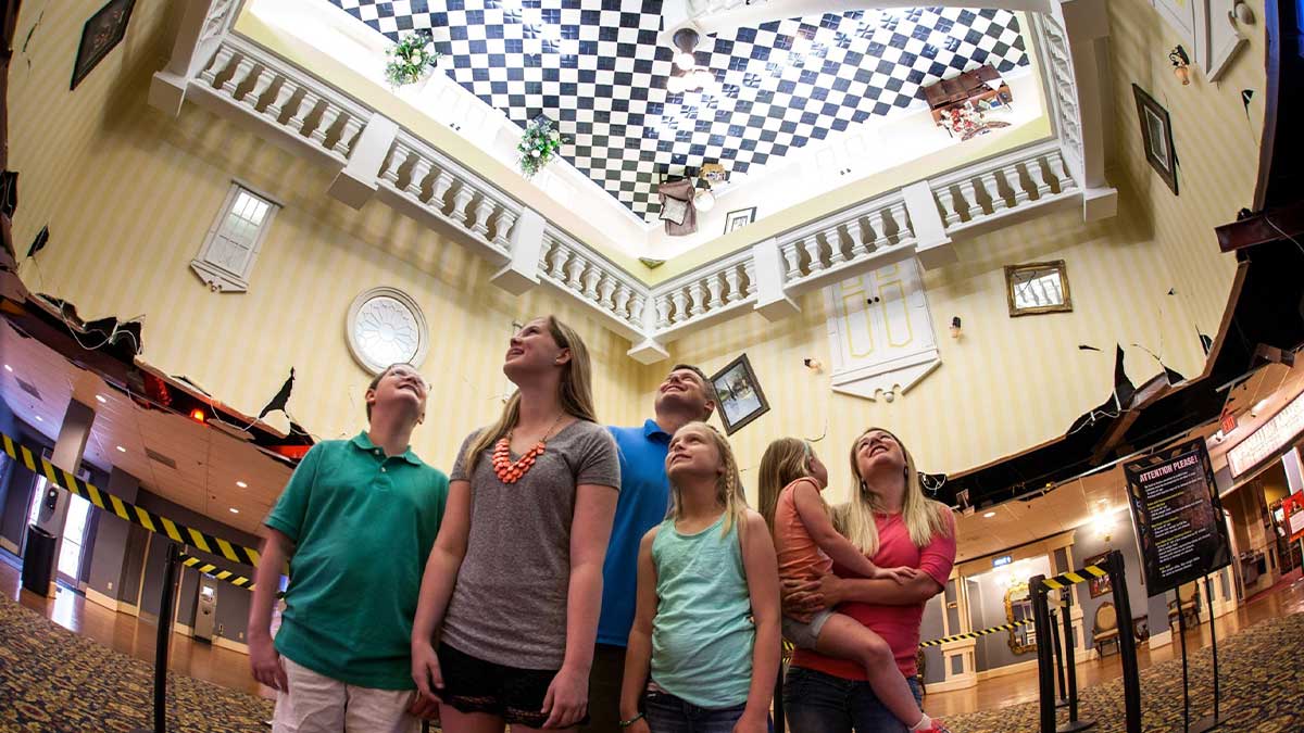 Families at WonderWorks - Pigeon Forge, Tennessee, USA