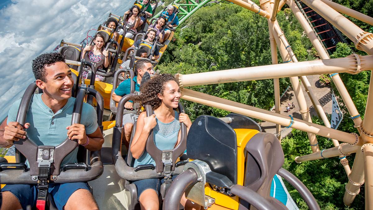 Montu Roller Coaster POV at Busch Gardens Tampa