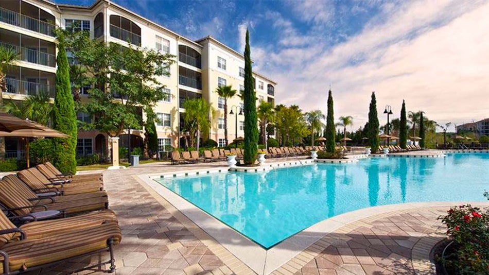 exterior view of outdoor pool at WorldQuest Orlando Resort in Orlando, Florida, USA