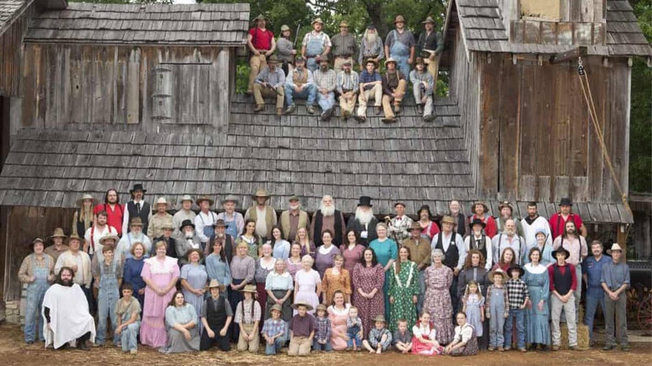 Shepherd of the Hills Cast standing together in Branson, Missouri, USA