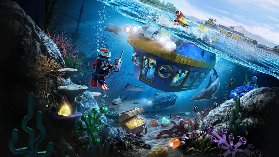 LEGO City Deep Sea Adventure art drawing in LEGOLAND California