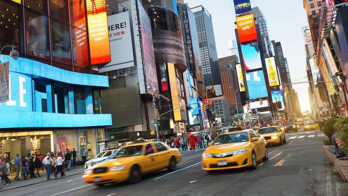 taxi cabs in times square NYC