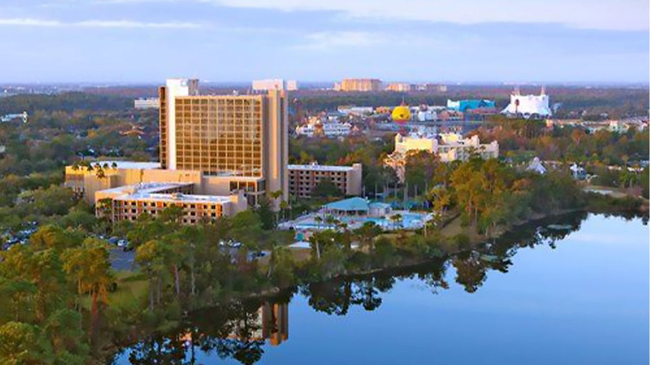 aerial view of wyndham lake buena vista resort hotel