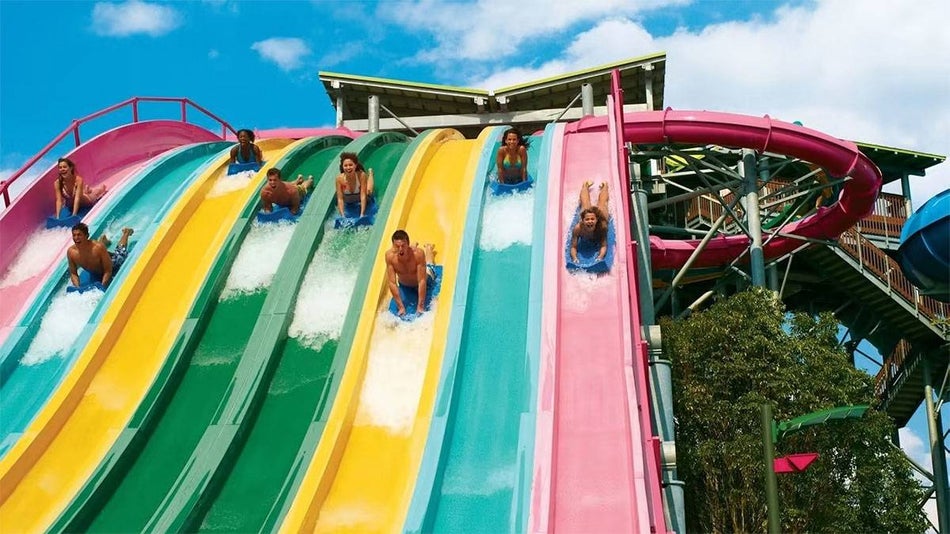 people going down slides at Aquatica San Diego Tips