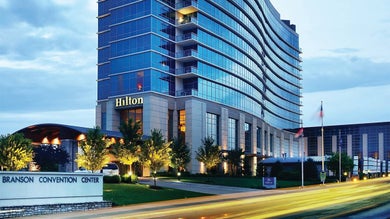 View from the street of the Hilton Branson Convention Center in Branson, Missouri, USA