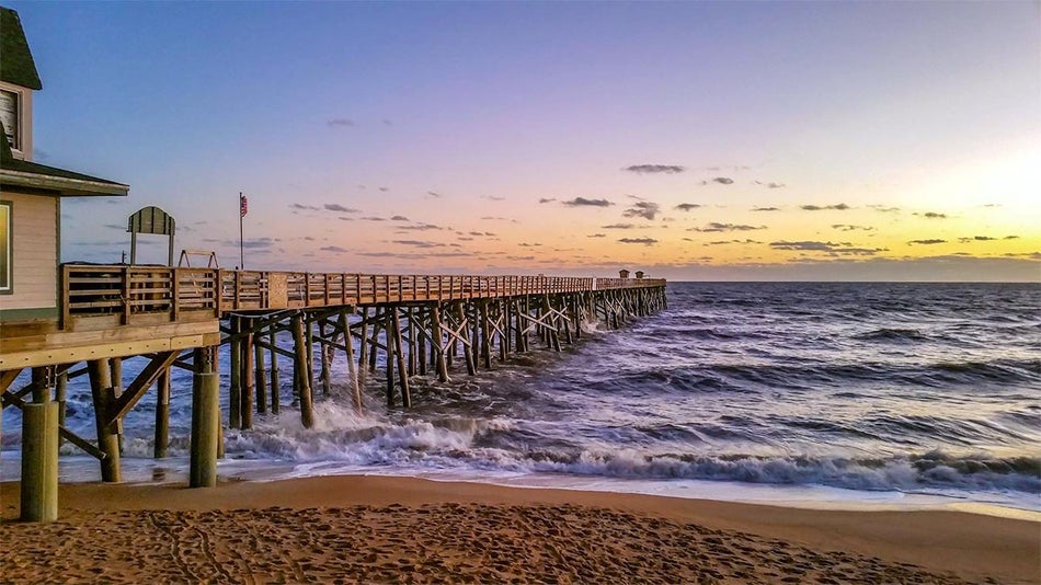 flagler beach pier at sunrise