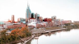 a large image of Nashville Skyline Fall that shows the entire city