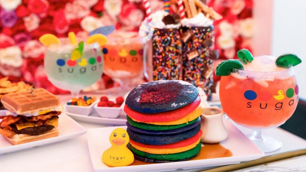 a photo of a variety of desserts on the table