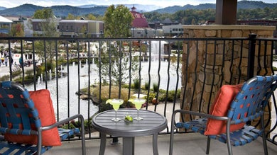 margaritas and view from pigeon forge hotels