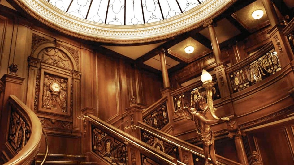 Grand Staircase inside the Titanic Museum in Branson, Missouri, USA