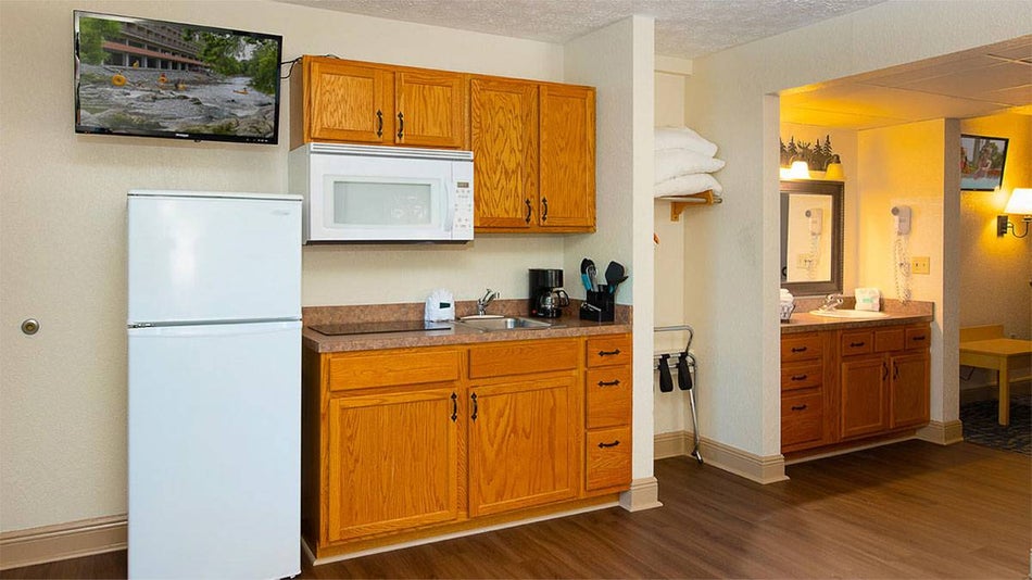 Kitchen in a Guest Room at Creekstone Inn - Gatlinburg, Tennessee, USA