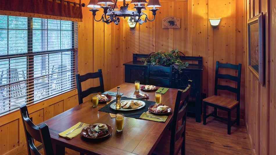 Kitchen inside a Cabin