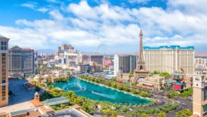 Aerial View of Las Vegas Skyline