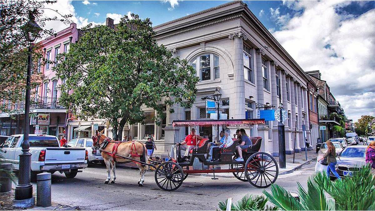 French Quarter Carriage Ride - New Orleans, Louisiana, USA