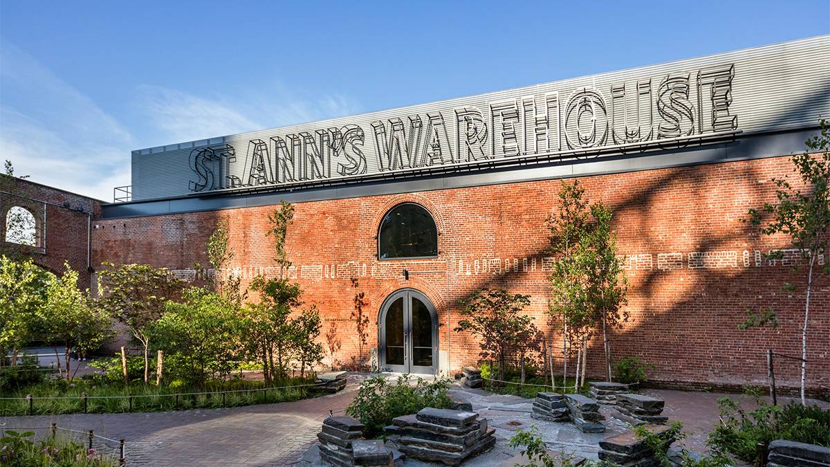 external view of St. Ann's Warehouse performing arts theatre in nyc new york