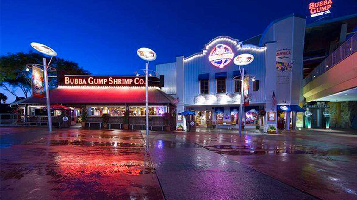 Exterior View of Bubba Gump Shrimp Co. Restaurant and Market at Universal Orlando's CityWalk - Orlando, Florida, USA