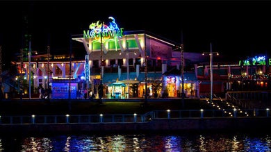 Margaritaville at Universal CitiWalk Orlando, at Night Editorial