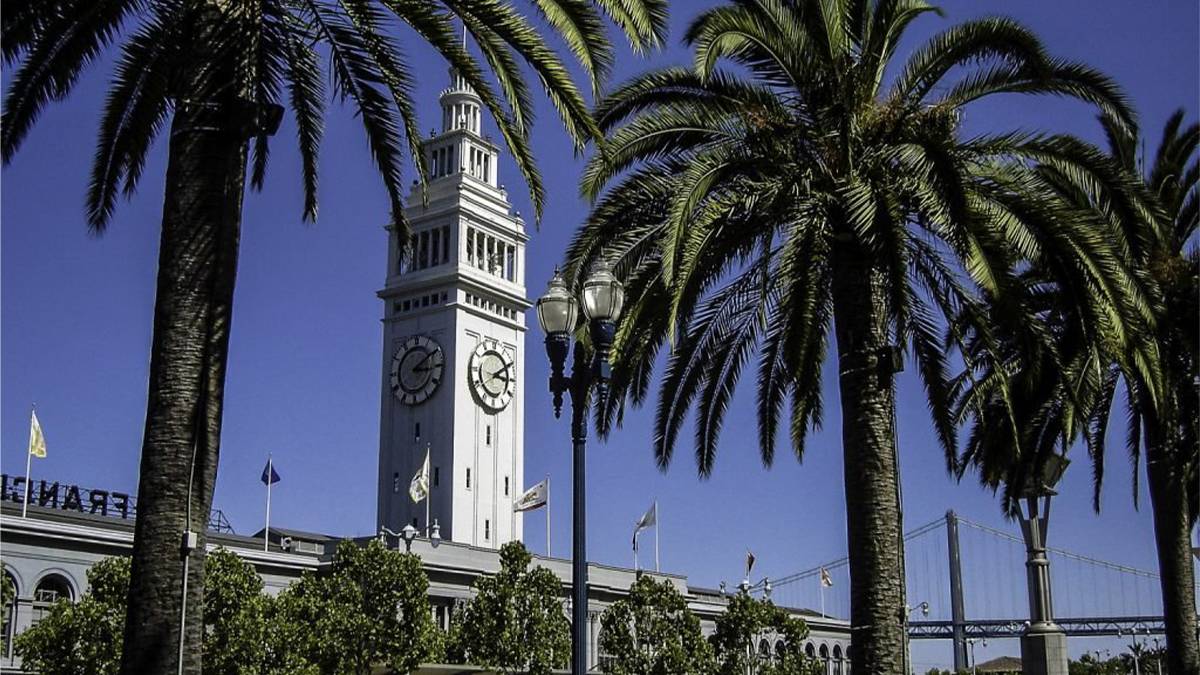 Clock Tower at the Marketplace at the Ferry Building - San Diego, California, USA