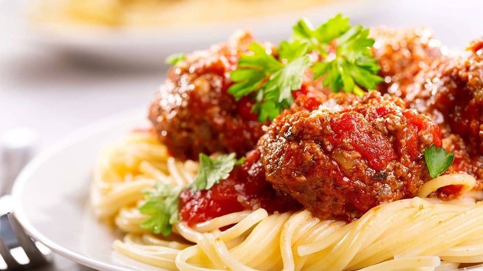 Spaghetti and meatballs