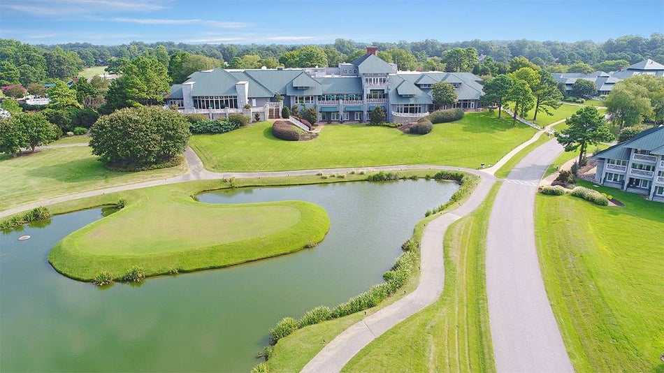 Aerial View of the Course at Kingsmill Resort - Williamsburg, Tennessee, USA