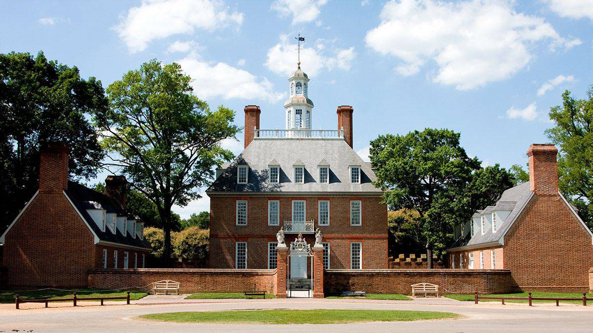 Front Exterior of Governors Mansion - Williamsburg, Virginia, USA