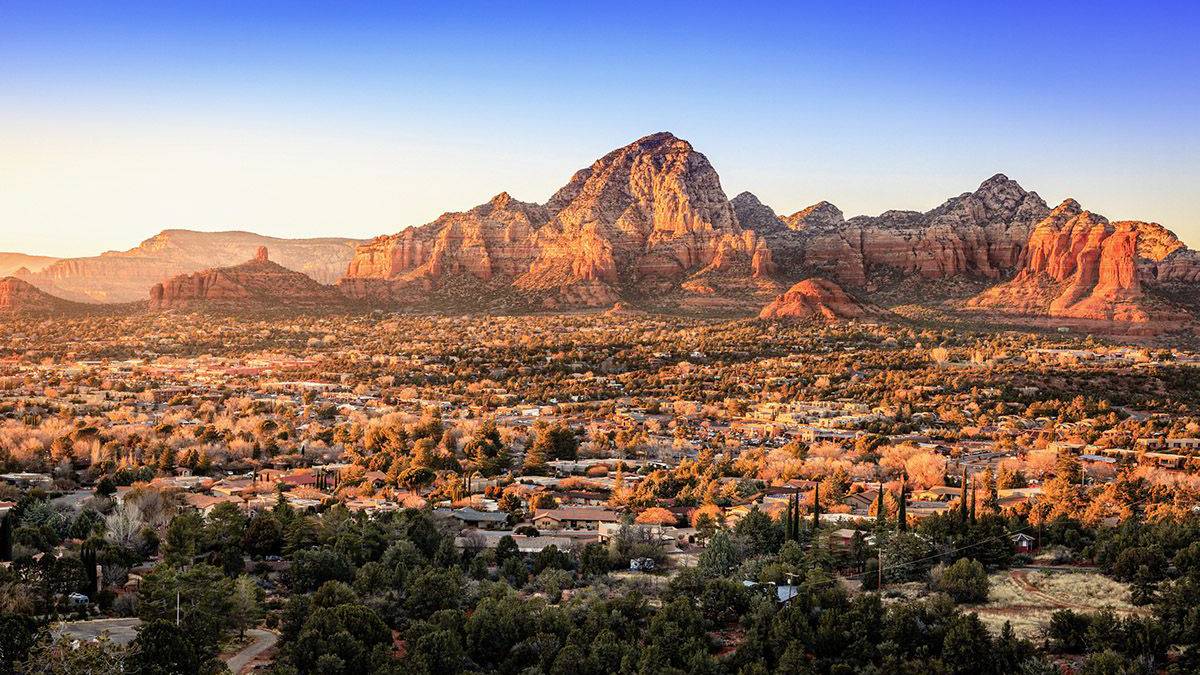 Skyline view of Sedona Arizona