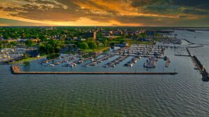 Sunset over Sandusky Ohio