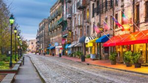 River Street in Savannah Georgia