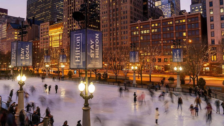 skaters at millennium park