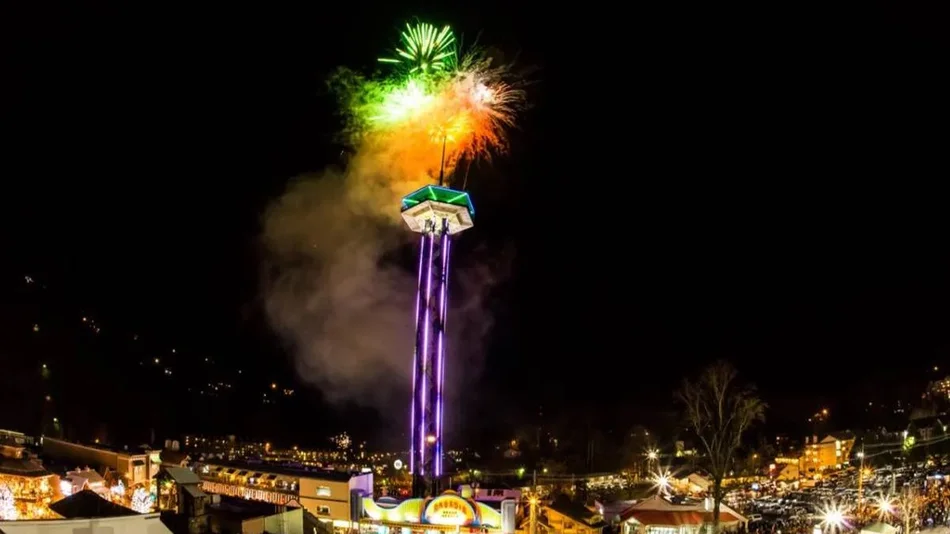 fireworks over gatlinburg for new years eve