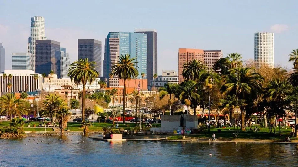 skyline of downtown los angeles during the daytime