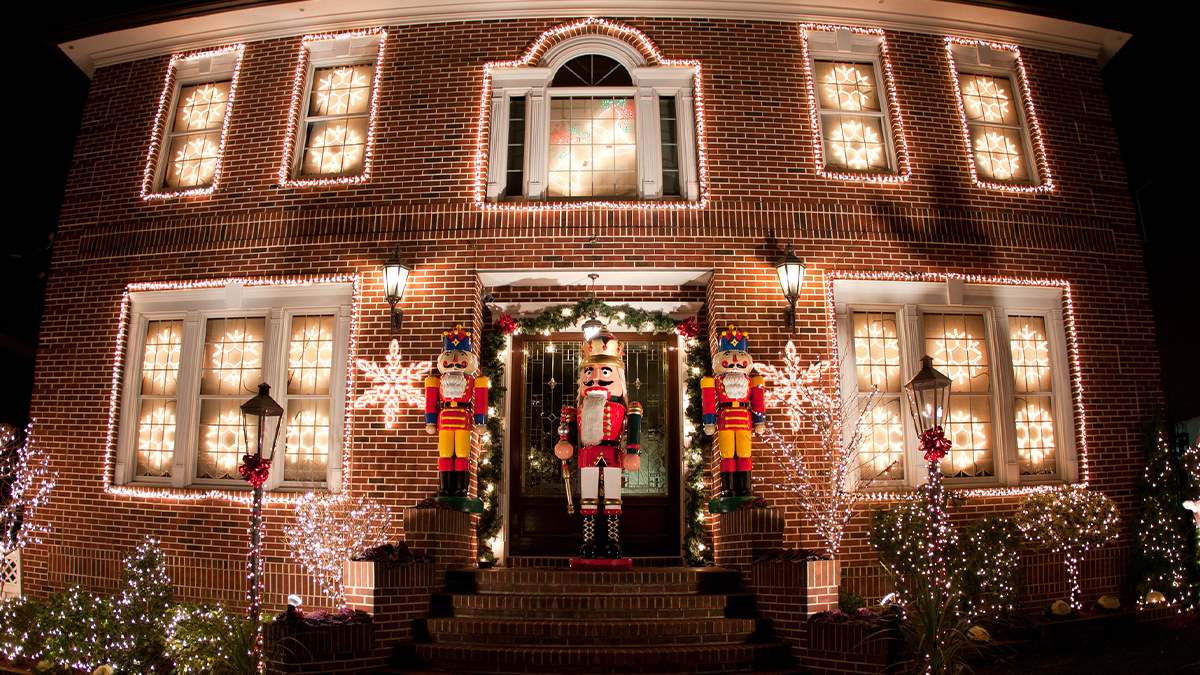 outside lights on house in dyker heights