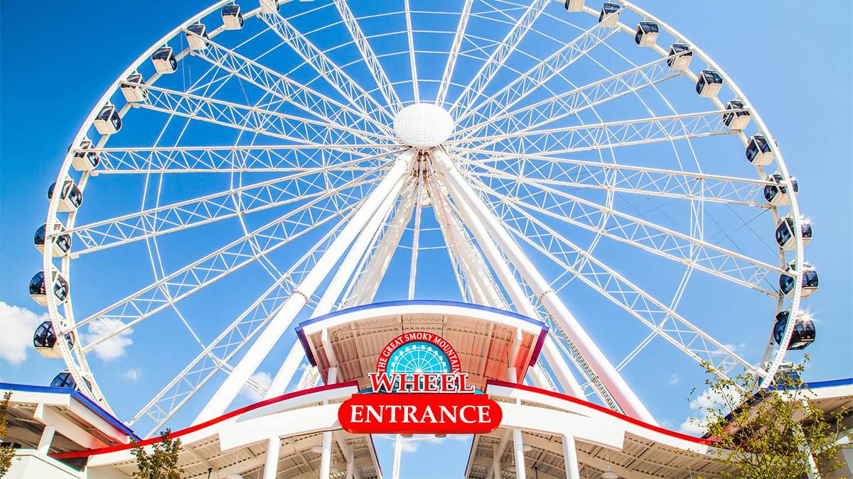 Great Smoky Mountain Wheel Entrance in pigeon forge tennessee