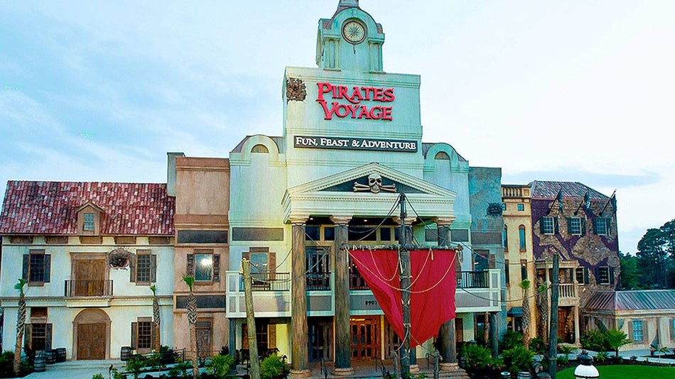 Exterior View of the Entrance to Pirates Voyage - Myrtle Beach, South Carolina, USA