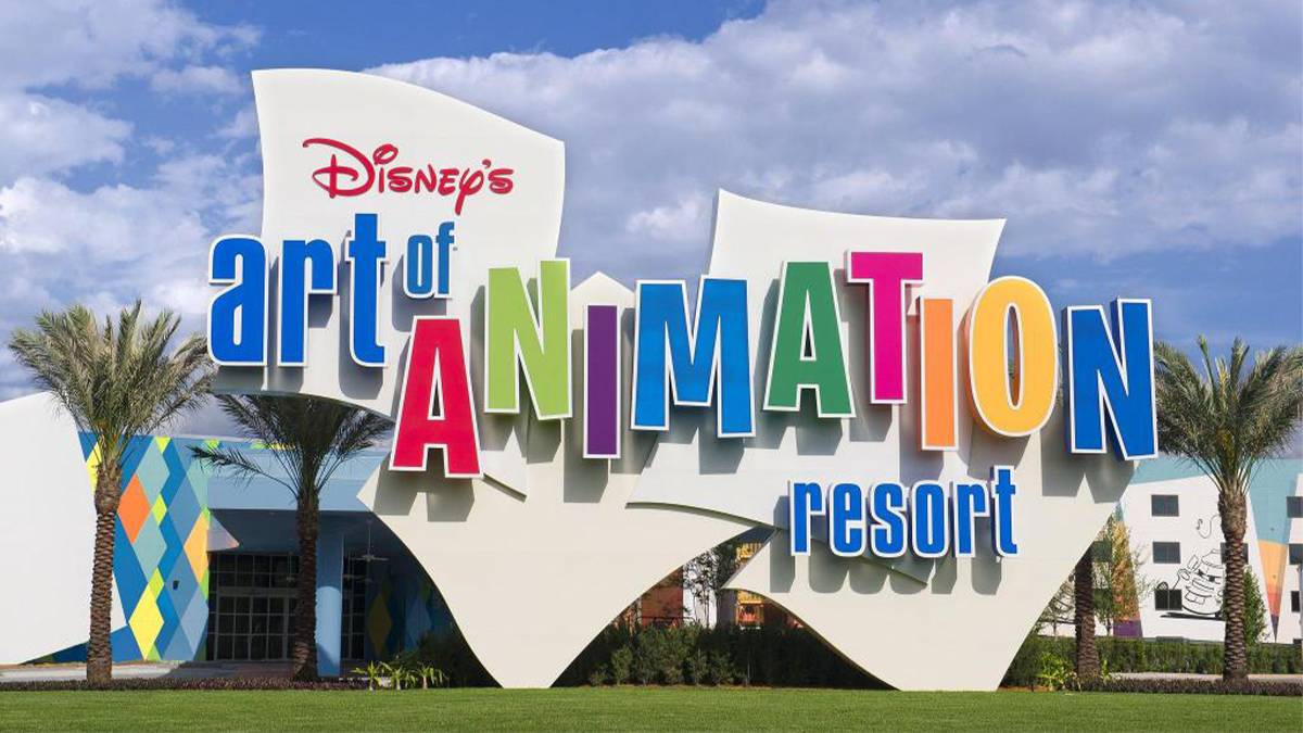 exterior view of Disney's Art of Animation Resort in Orlando, Florida, USA