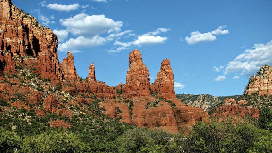 red rock formations in sedona, arizona usa