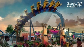 Artists rendition of a new ride at busch gardens tampa
