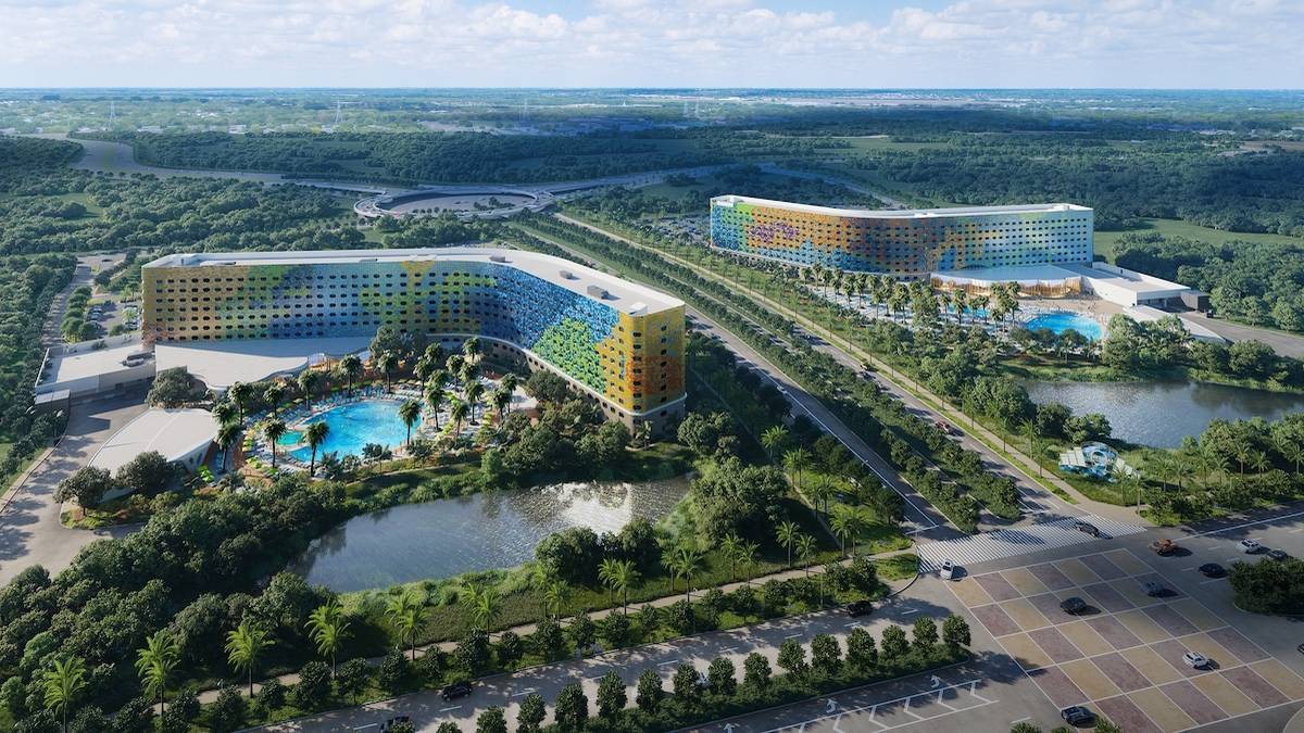 Artists rendering of two new resort hotels at Universal Orlando Resort