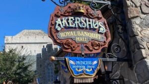 Akershus Royal Banquet Hall Sign at Disney World